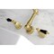 Kingston Brass KS1027PKL Wall Mount Roman Tub Faucet, Brushed Brass KS1027PKL - alternate 2